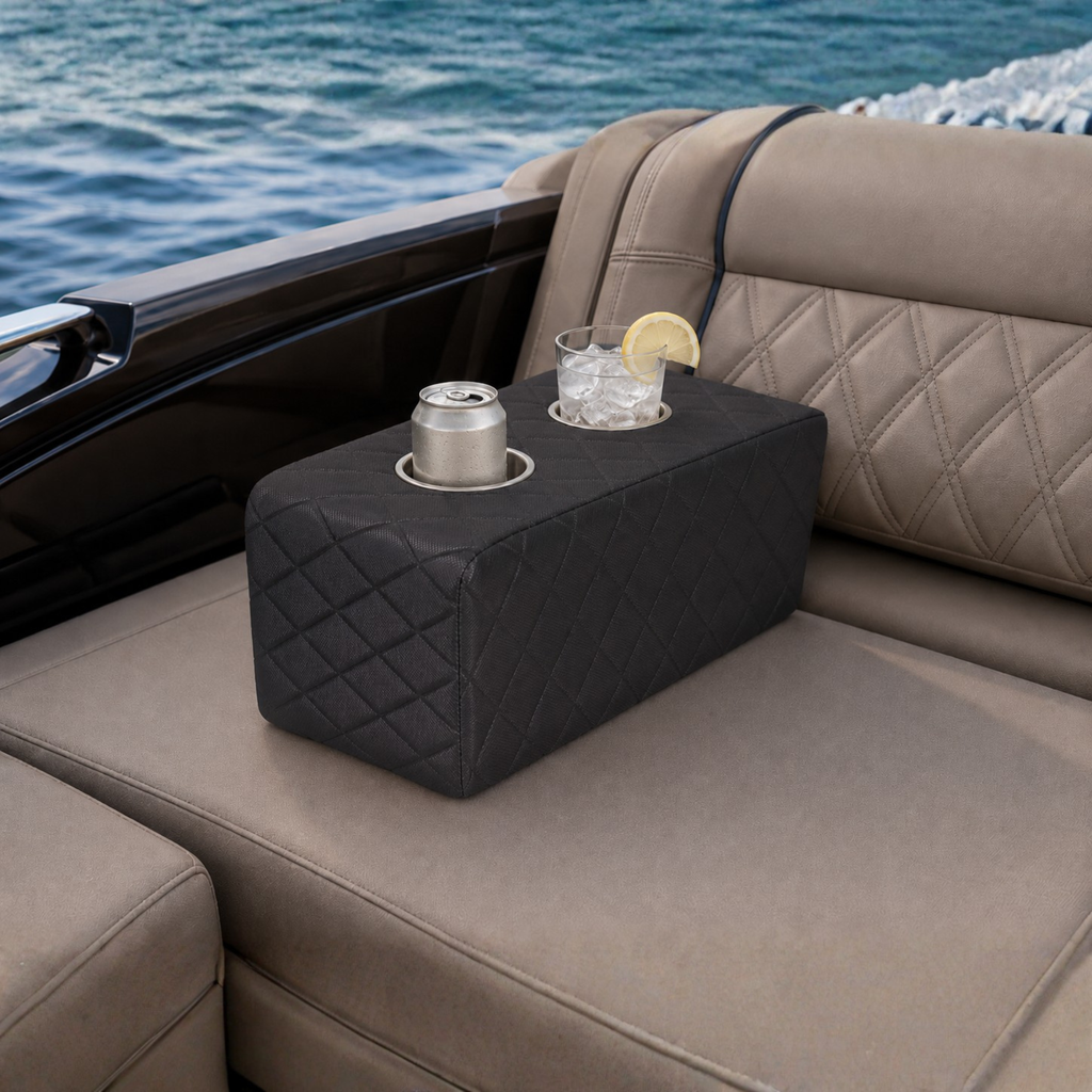 Armsteun Kussens met twee RVS Bekerhouders - Luxe