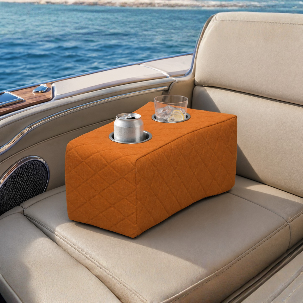 Armsteun Kussens met twee RVS Bekerhouders - Luxe