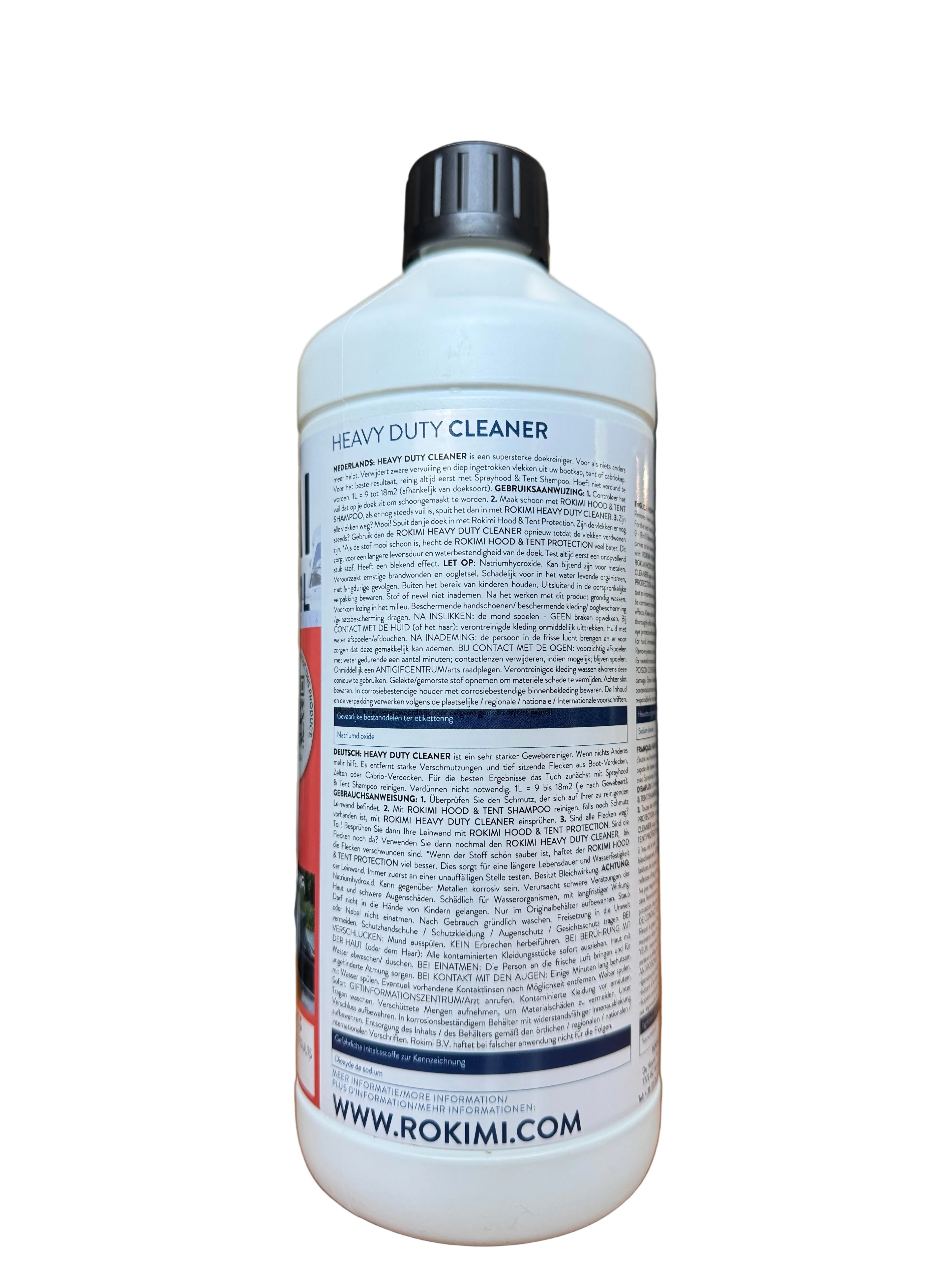 ROKIMI Heavy Duty Cleaner 1L – Krachtige Reiniger voor Bootkap, Tentdoek & Cabriodak