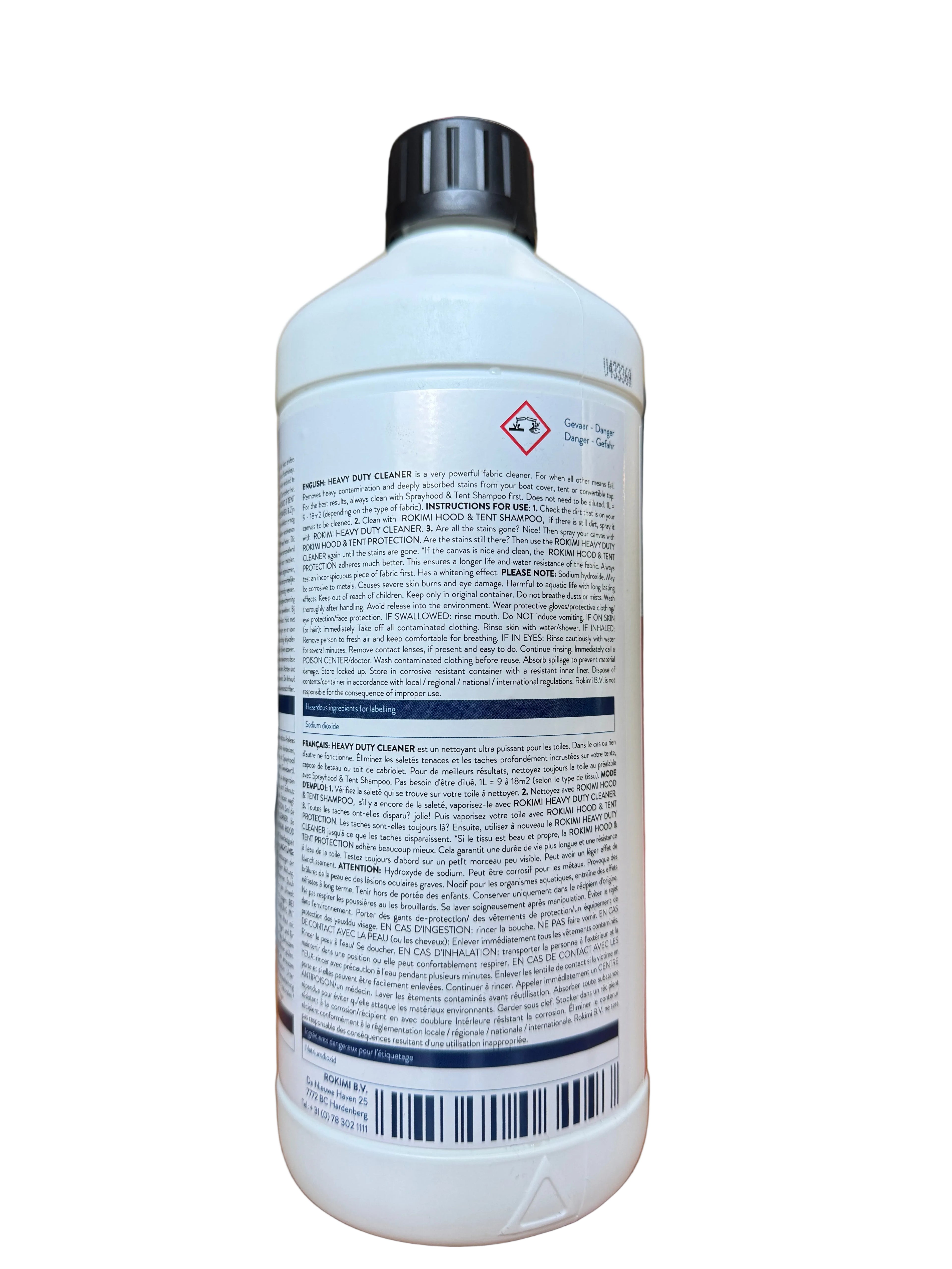 ROKIMI Heavy Duty Cleaner 1L – Krachtige Reiniger voor Bootkap, Tentdoek & Cabriodak