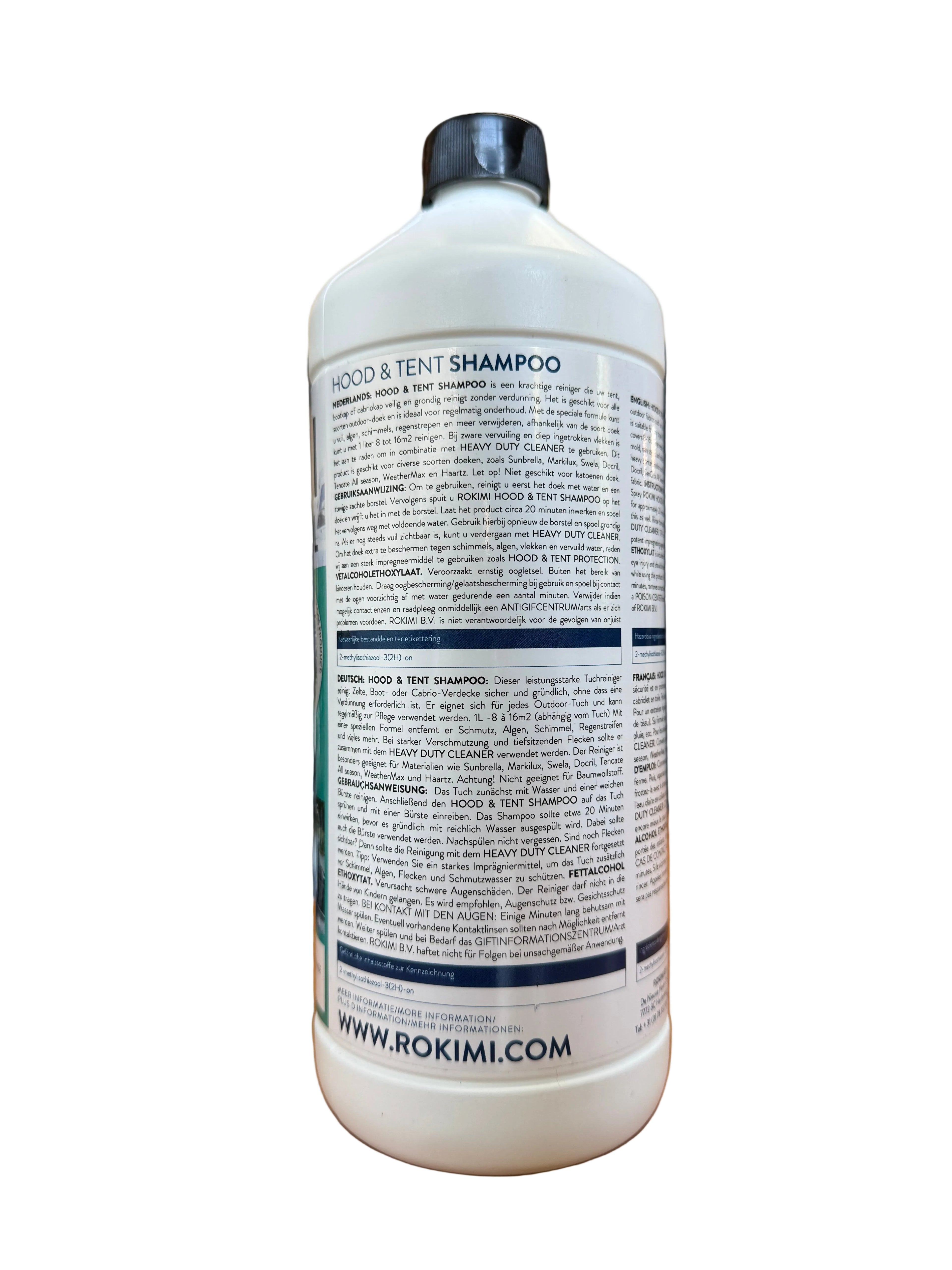 ROKIMI Hood & Tent Shampoo 1L – Reiniger voor Bootkap, Tentdoek & Cabriodak