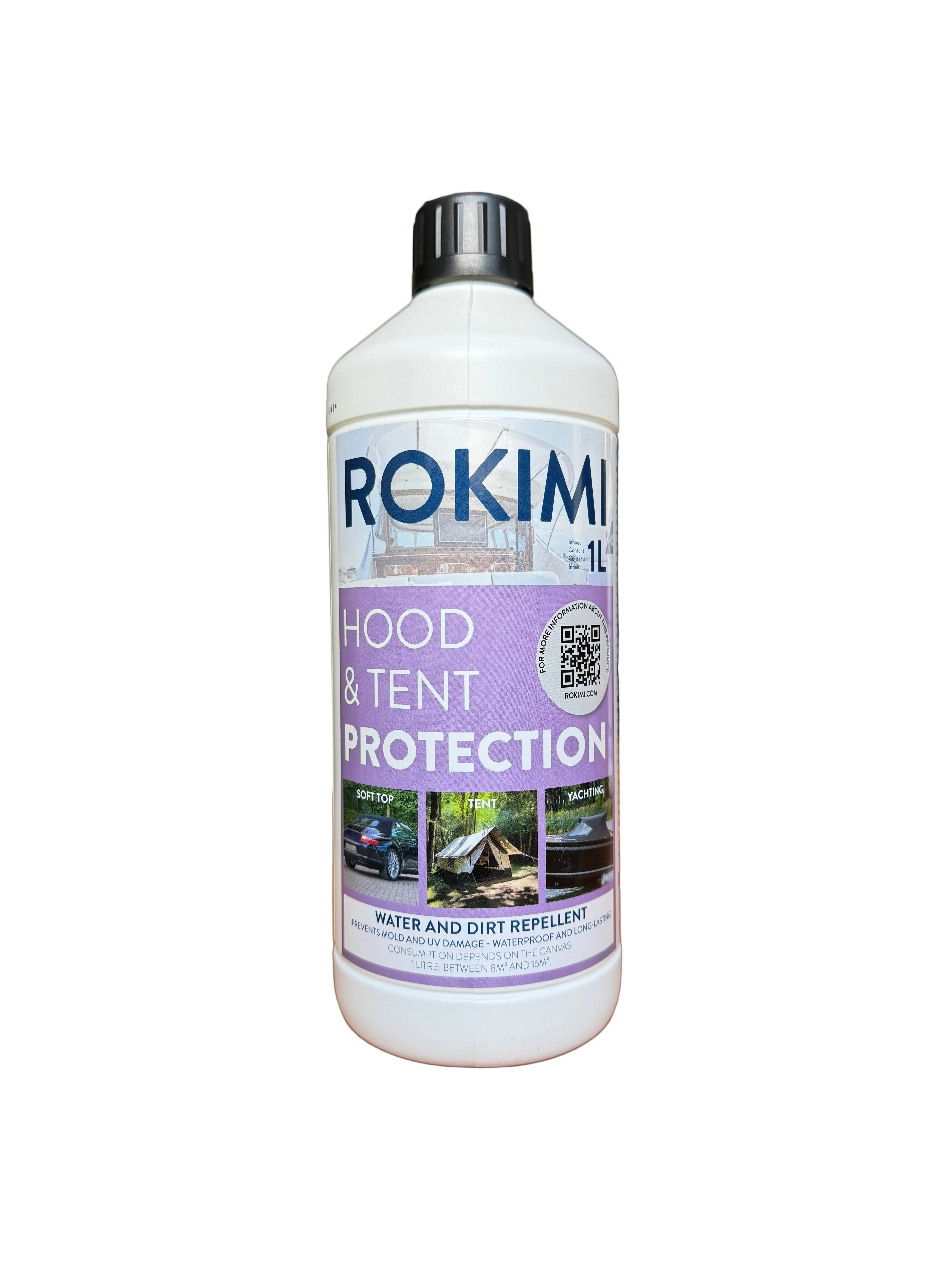 ROKIMI Hood & Tent Protection 1L – Impregneermiddel voor Bootkap, Tent & Cabriodak