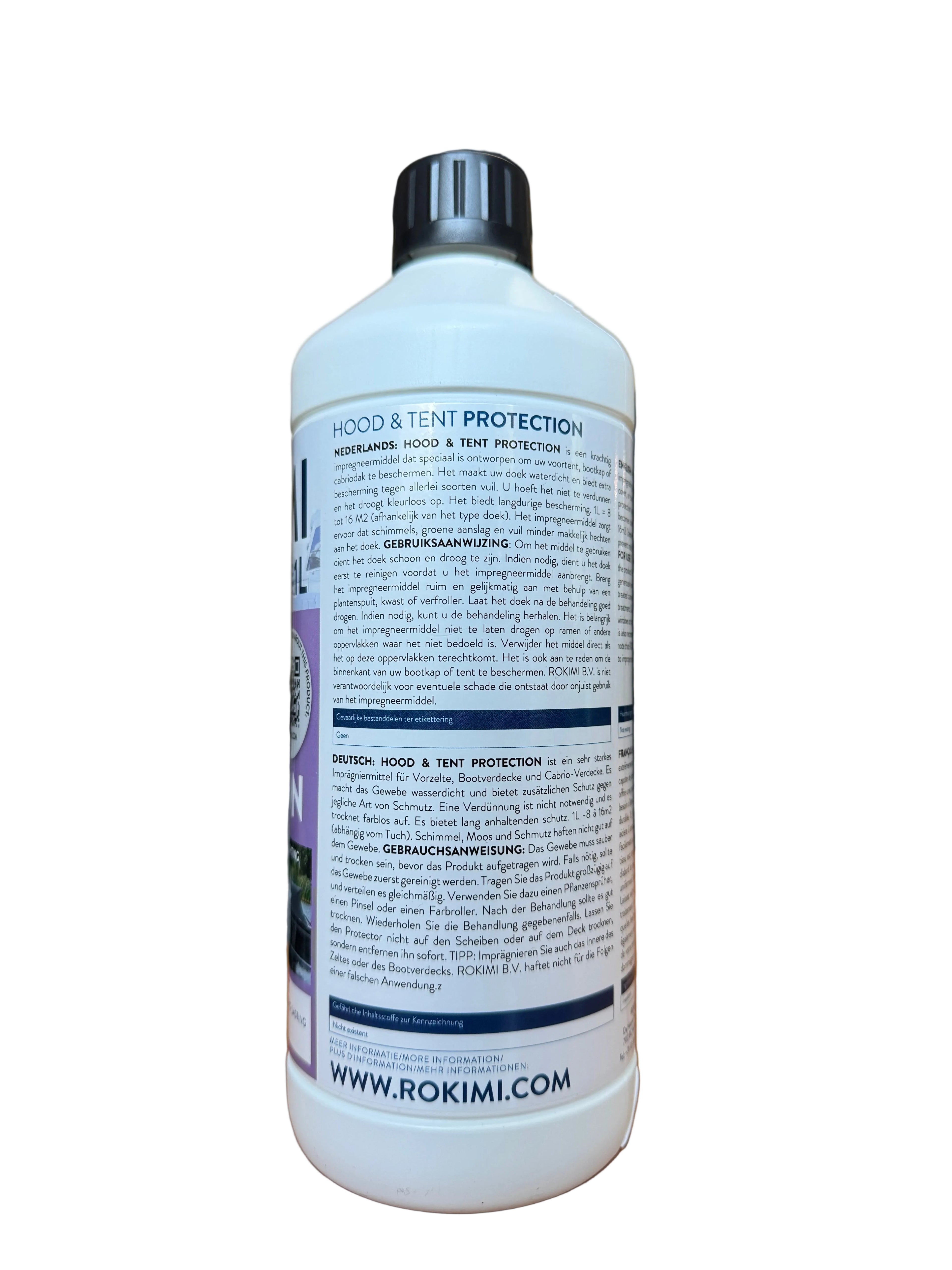 ROKIMI Hood & Tent Protection 1L – Impregneermiddel voor Bootkap, Tent & Cabriodak