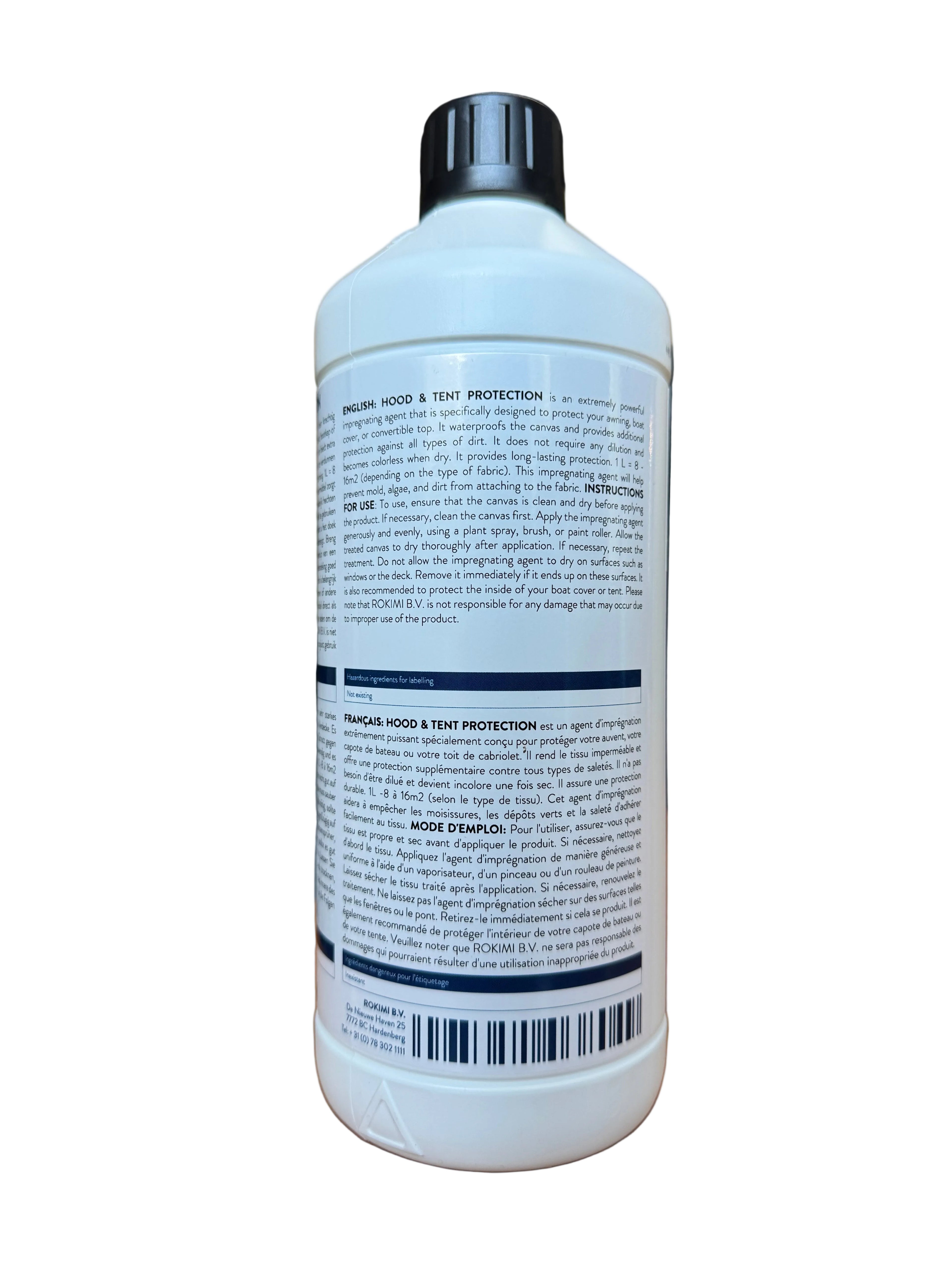 ROKIMI Hood & Tent Protection 1L – Impregneermiddel voor Bootkap, Tent & Cabriodak