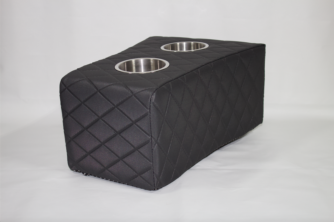Armsteun Kussens met twee RVS Bekerhouders - Luxe