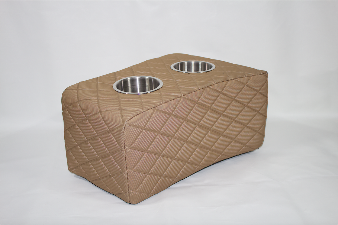 Armsteun Kussens met twee RVS Bekerhouders - Luxe