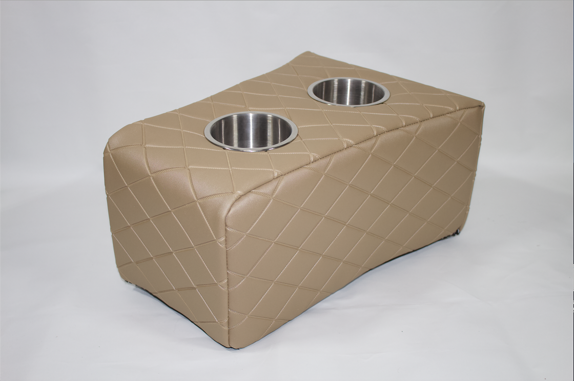 Armsteun Kussens met twee RVS Bekerhouders - Luxe