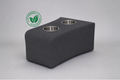 Armsteunkussen met Twee RVS Bekerhouders – Silverguard Carbon