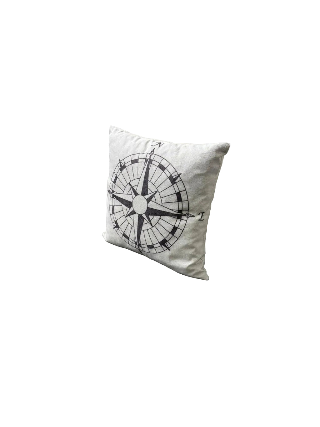 Bootkussen Kompas Wit – 40x40 cm - 'Compass'